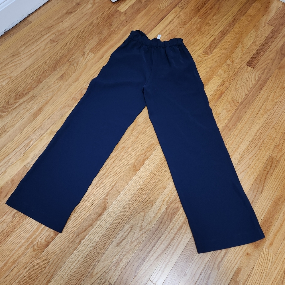 Lululemon Noir Navy Tie-Waist Wide-Leg - Picture 8 of 11